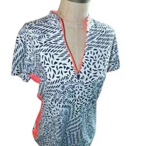 Tail Activewear Size M Medium Print Golf Tennis Pickleball Top